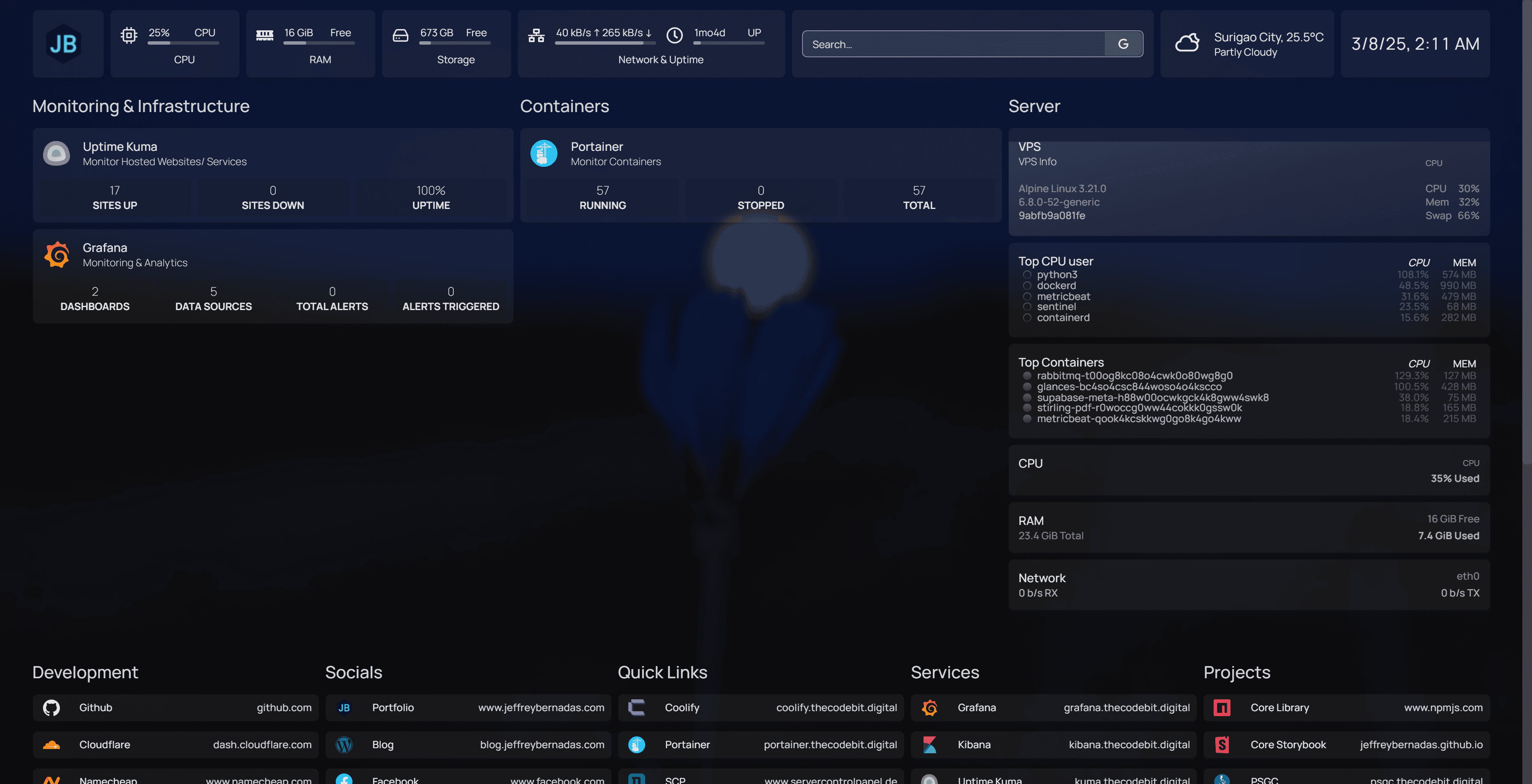 Server Infrastructure screenshots