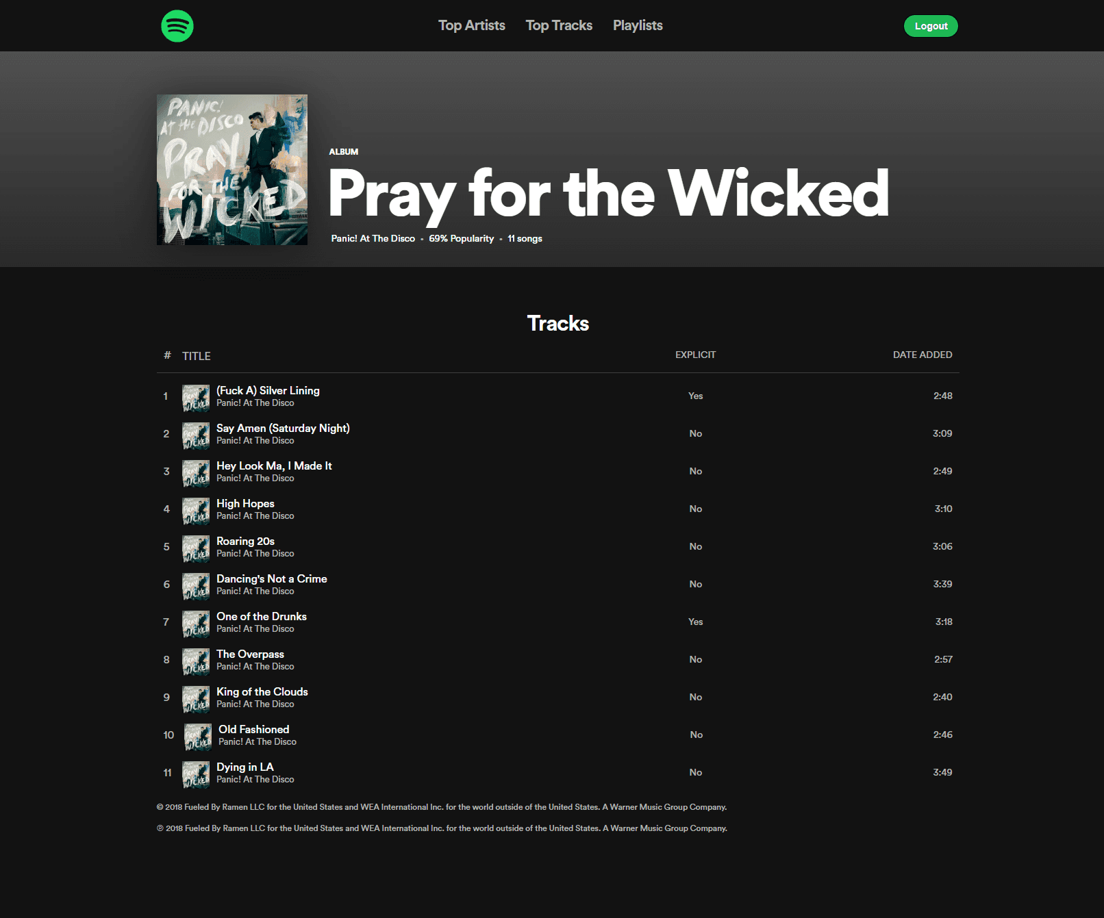 Spotify Viewer screenshots 7
